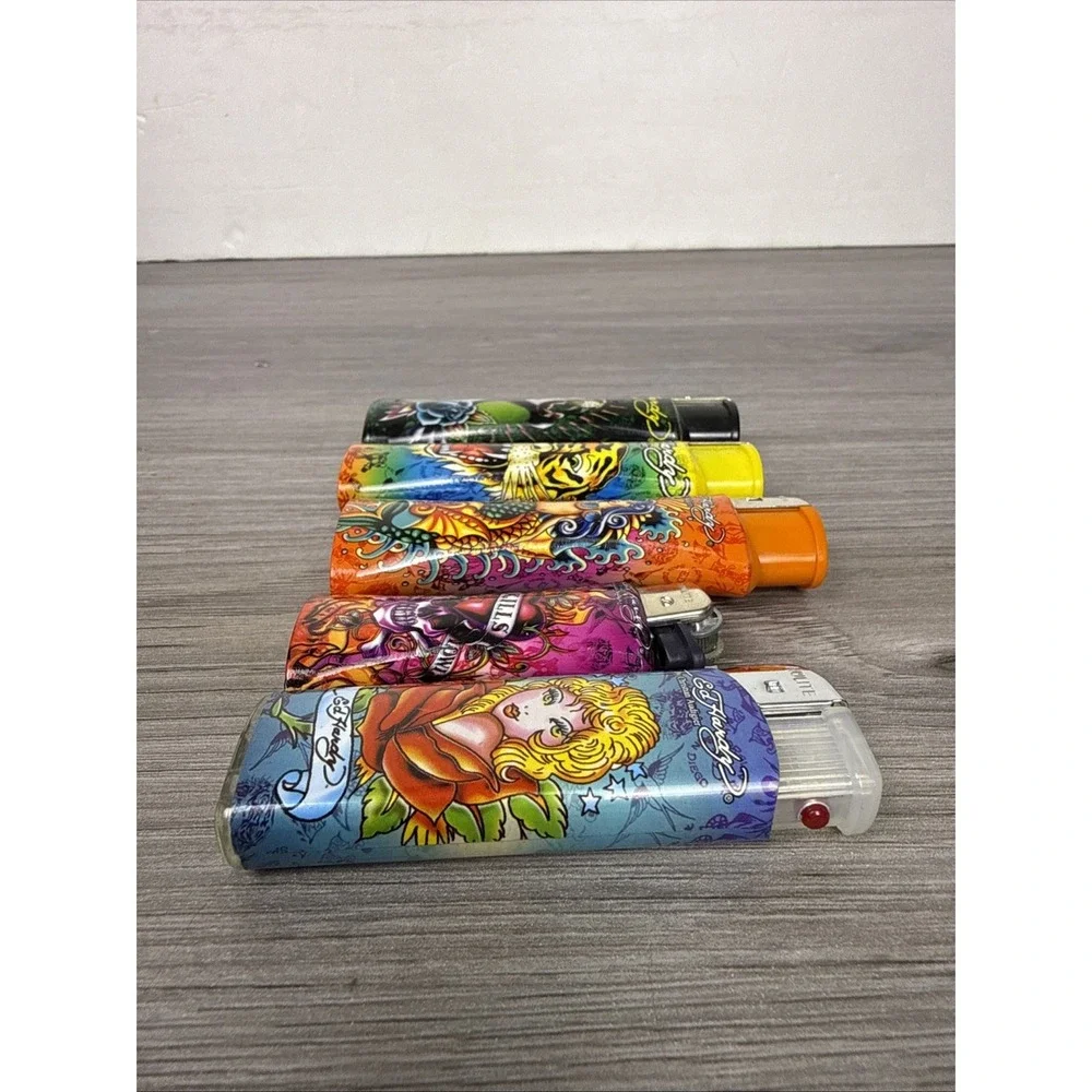 Vintage Ed Hardy Lot Of 5 2 Jumbo 2 SmallLighter Bottle Opener Y2K Tattoo Design